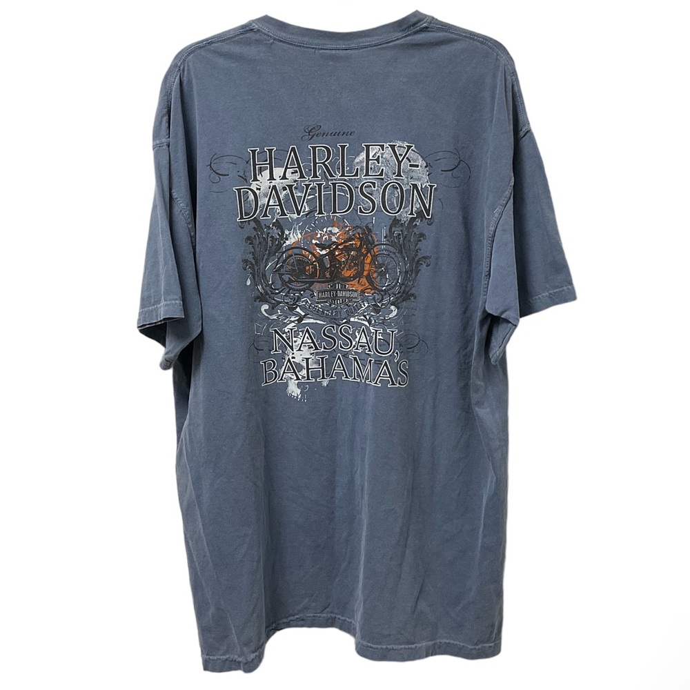 🏍️Genuine Harley-Davidson Nassau Bahamas Graphic Art 100% Cotton XL T-shirt! - Picture 5 of 5